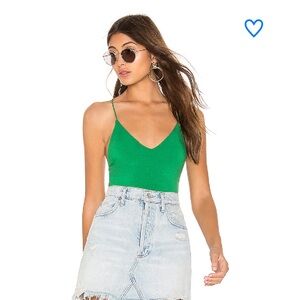 Superdown Revolve Green Women's Bodysuit